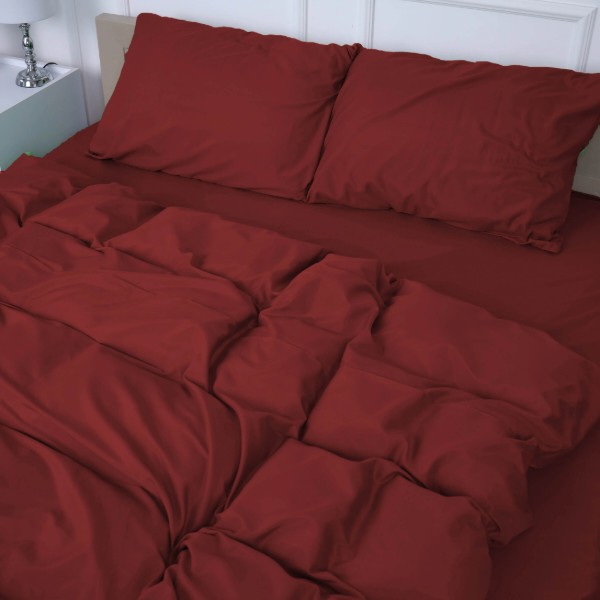 Фото - Комплект постільної білизни дитячий MirSon №19-1655 Garnet Mikrosatin Premium Однотонний 110х140 см (2200007236657)